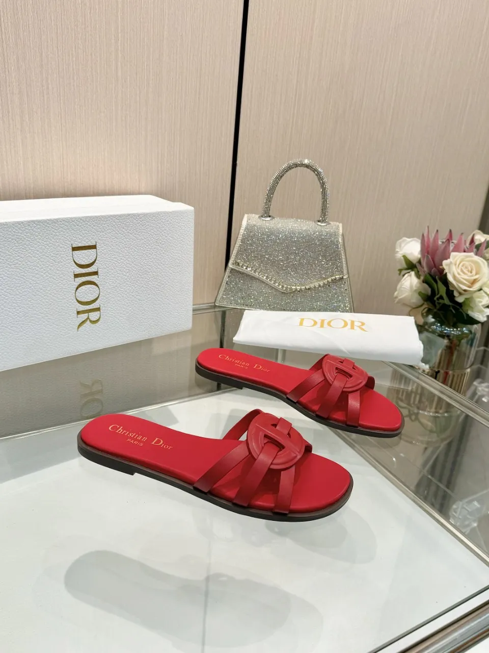👟👟Ex-factory price 340👟👟 Dior new model, 9 colors available, cowhide fabric, code number 35-42, leather sole +40